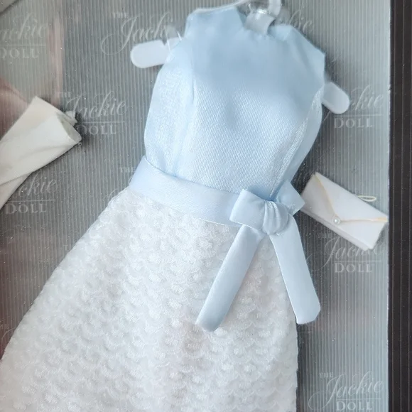 Jackie Doll Accessories White and Blue Dress - Picture 2 of 5